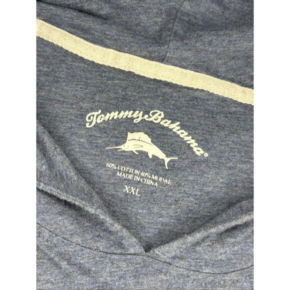 Tommy Bahama hooded long sleeve pullover in blue - XXL - Picture 4 of 8